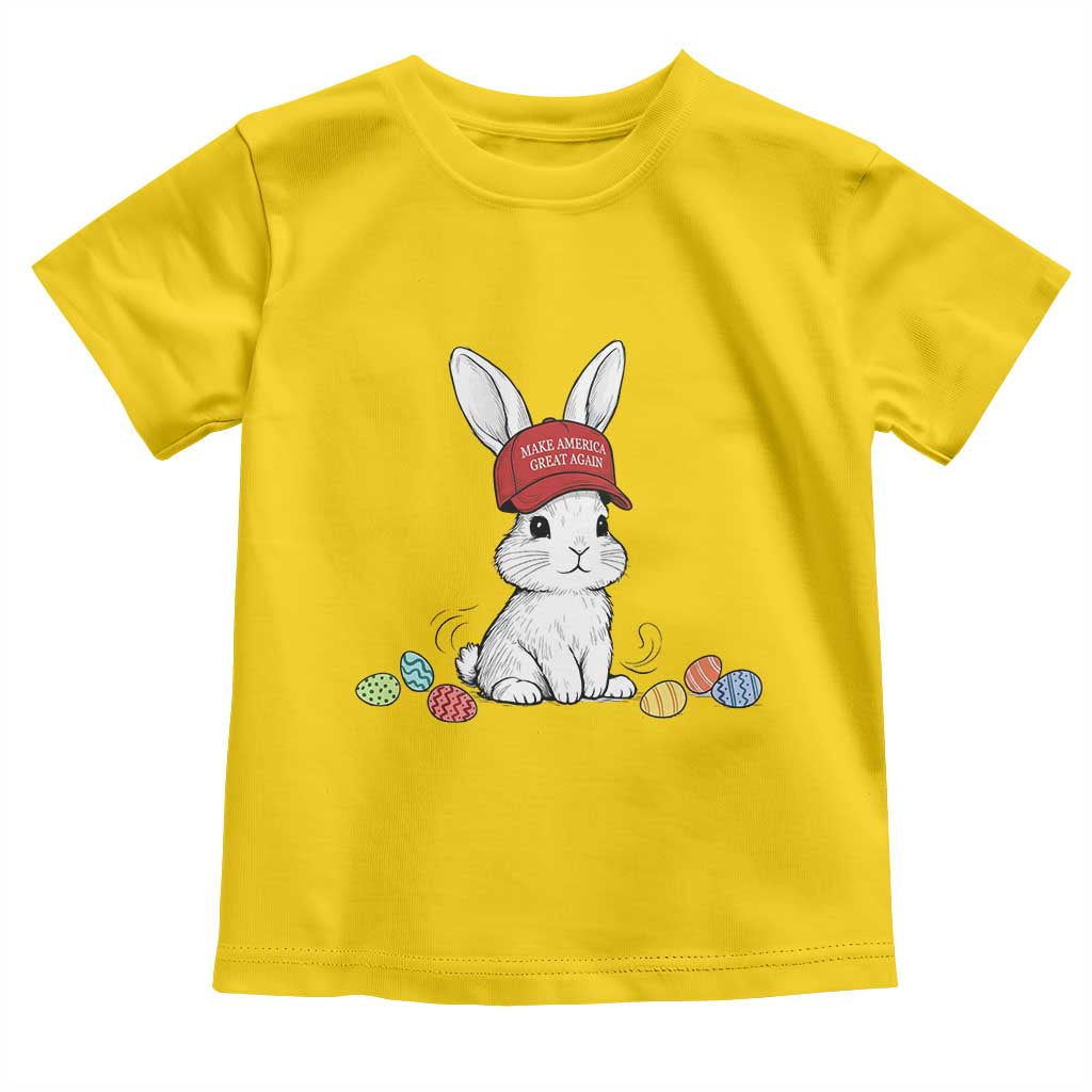 Funny Easter Bunny Wearing Hat American Toddler T Shirt TS14 Daisy Print Your Wear