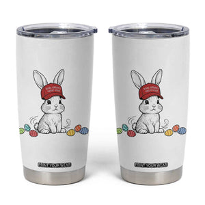 Funny Easter Bunny Wearing Hat American Tumbler Cup TS14 White Print Your Wear
