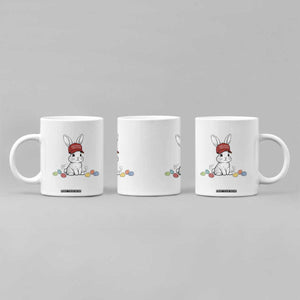 Funny Easter Bunny Wearing Hat American Coffee Mug TS14 Print Your Wear