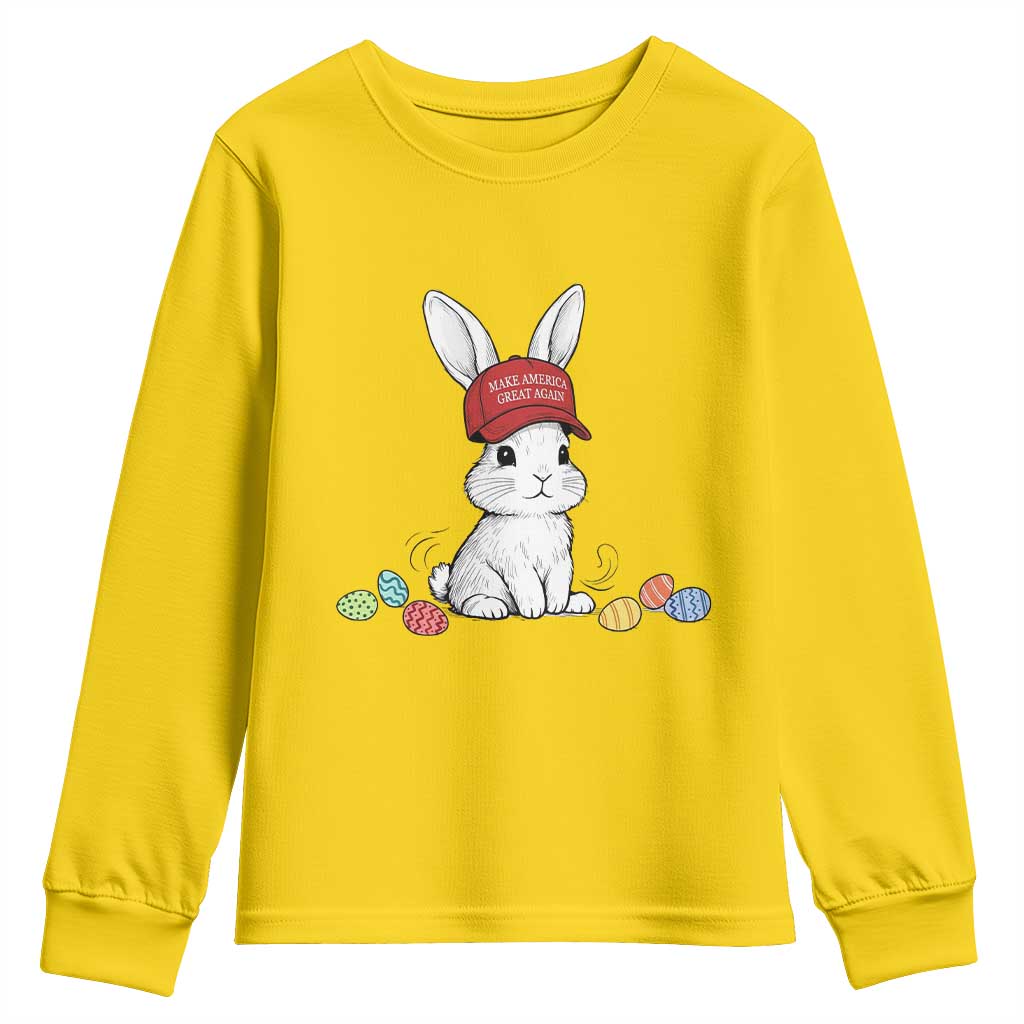 Funny Easter Bunny Wearing Hat American Youth Sweatshirt TS14 Daisy Print Your Wear