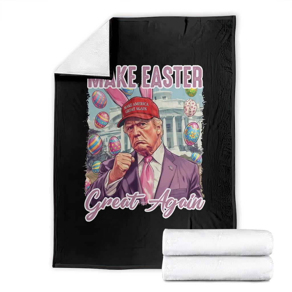 Funny Trump Easter Throw Blanket Make Easter Great Again TS14 Black Print Your Wear
