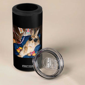 Funny Easter Bunny Sunglasses Graphic 4 in 1 Can Cooler Tumbler TS14 Print Your Wear