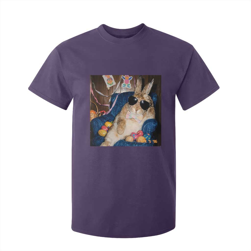 Funny Easter Bunny Sunglasses Graphic T Shirt For Kid TS14 Purple Print Your Wear