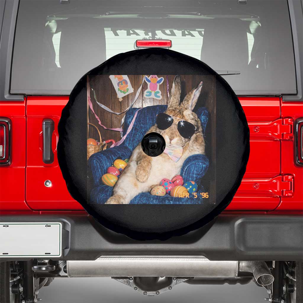 Funny Easter Bunny Sunglasses Graphic Spare Tire Cover TS14 Black Print Your Wear