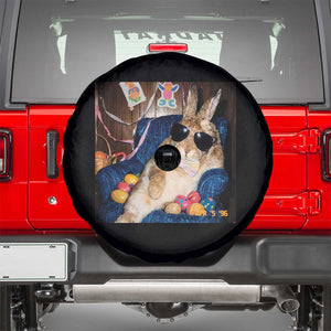 Funny Easter Bunny Sunglasses Graphic Spare Tire Cover TS14 Black Print Your Wear