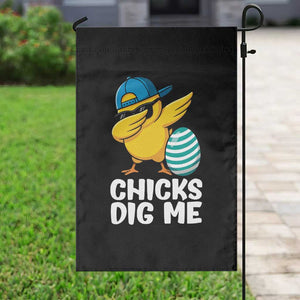 Easter Chicks Dig Me Garden Flag Cute Chicken Dabbing Egg Hunt Toddler TS14 Print Your Wear