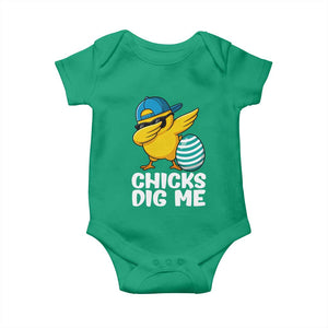 Easter Chicks Dig Me Baby Onesie Cute Chicken Dabbing Egg Hunt Toddler TS14 Irish Green Print Your Wear