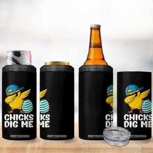 Easter Chicks Dig Me 4 in 1 Can Cooler Tumbler Cute Chicken Dabbing Egg Hunt Toddler TS14 Print Your Wear