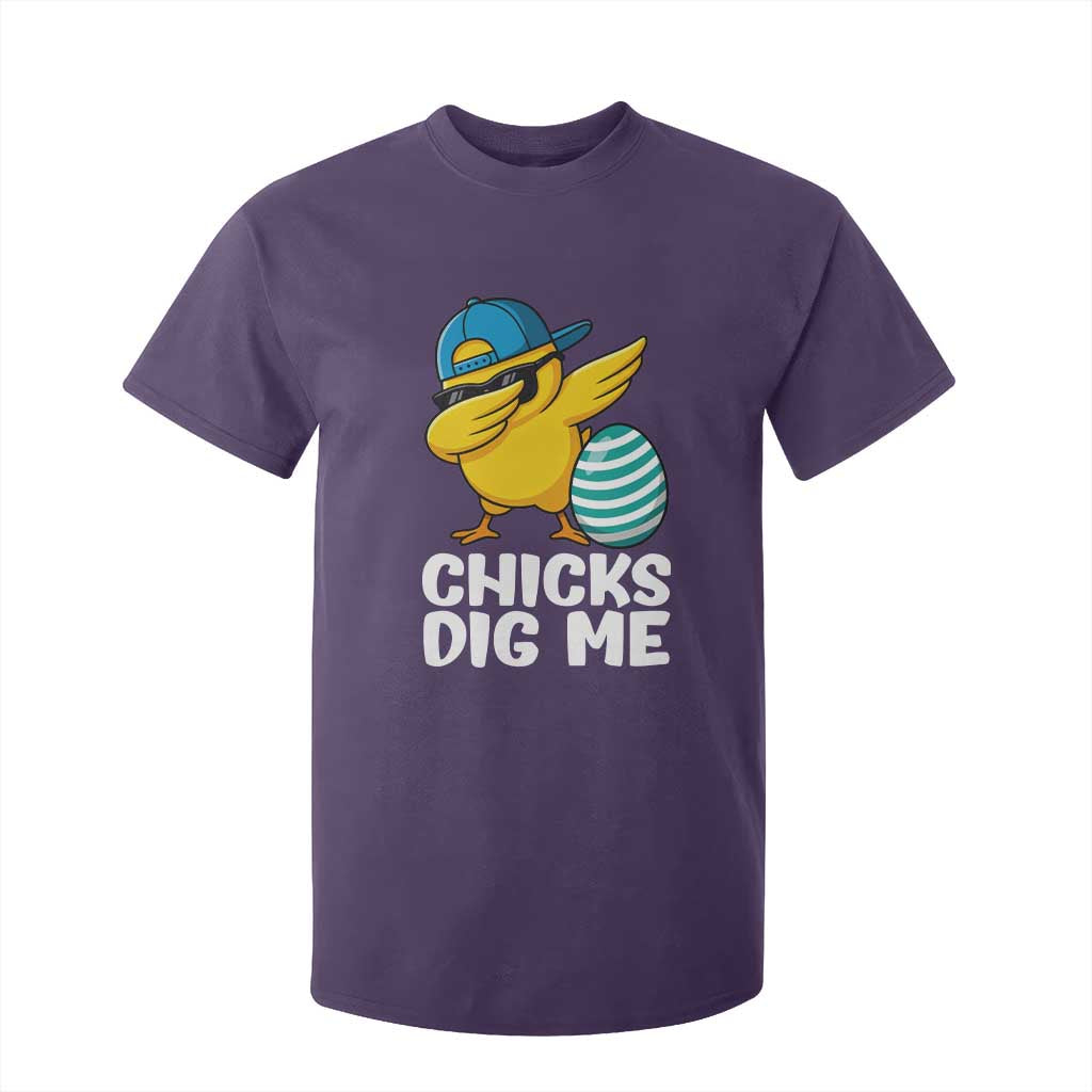 Easter Chicks Dig Me T Shirt For Kid Cute Chicken Dabbing Egg Hunt Toddler TS14 Purple Print Your Wear