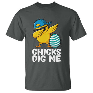 Easter Chicks Dig Me T Shirt Cute Chicken Dabbing Egg Hunt Toddler TS14 Dark Heather Print Your Wear