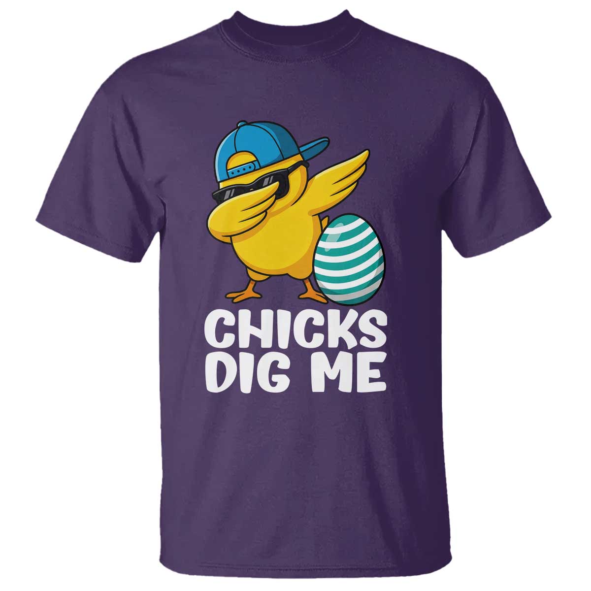 Easter Chicks Dig Me T Shirt Cute Chicken Dabbing Egg Hunt Toddler TS14 Purple Print Your Wear