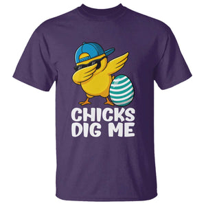 Easter Chicks Dig Me T Shirt Cute Chicken Dabbing Egg Hunt Toddler TS14 Purple Print Your Wear