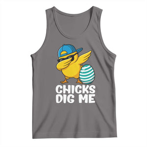 Easter Chicks Dig Me Tank Top Cute Chicken Dabbing Egg Hunt Toddler TS14 Deep Heather Print Your Wear