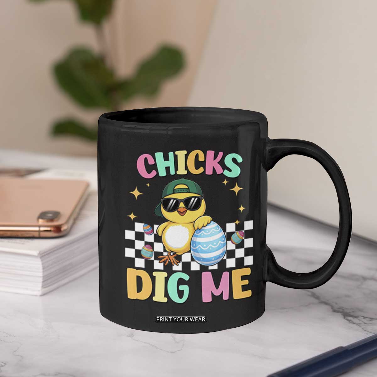 Chicks Dig Me Coffee Mug Funny Easter Chick TS14 Print Your Wear