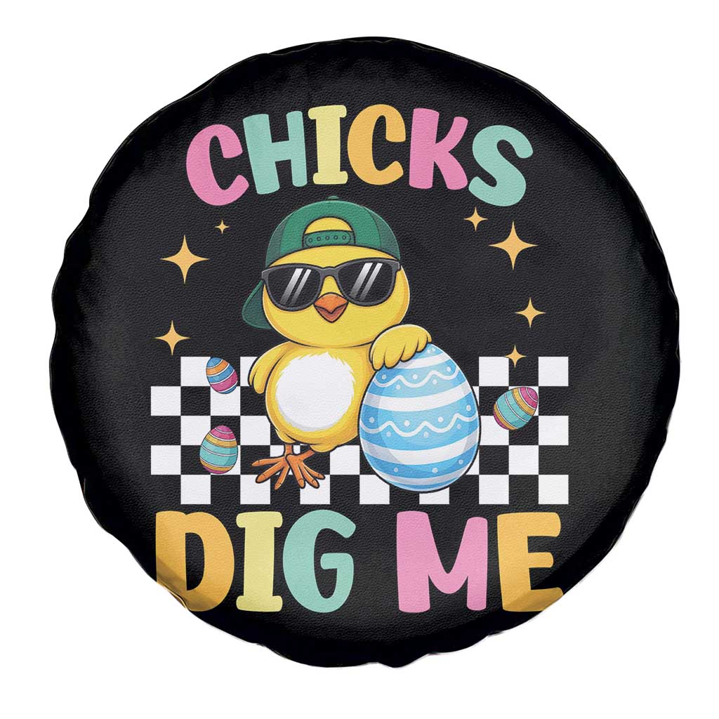 Chicks Dig Me Spare Tire Cover Funny Easter Chick TS14 Print Your Wear