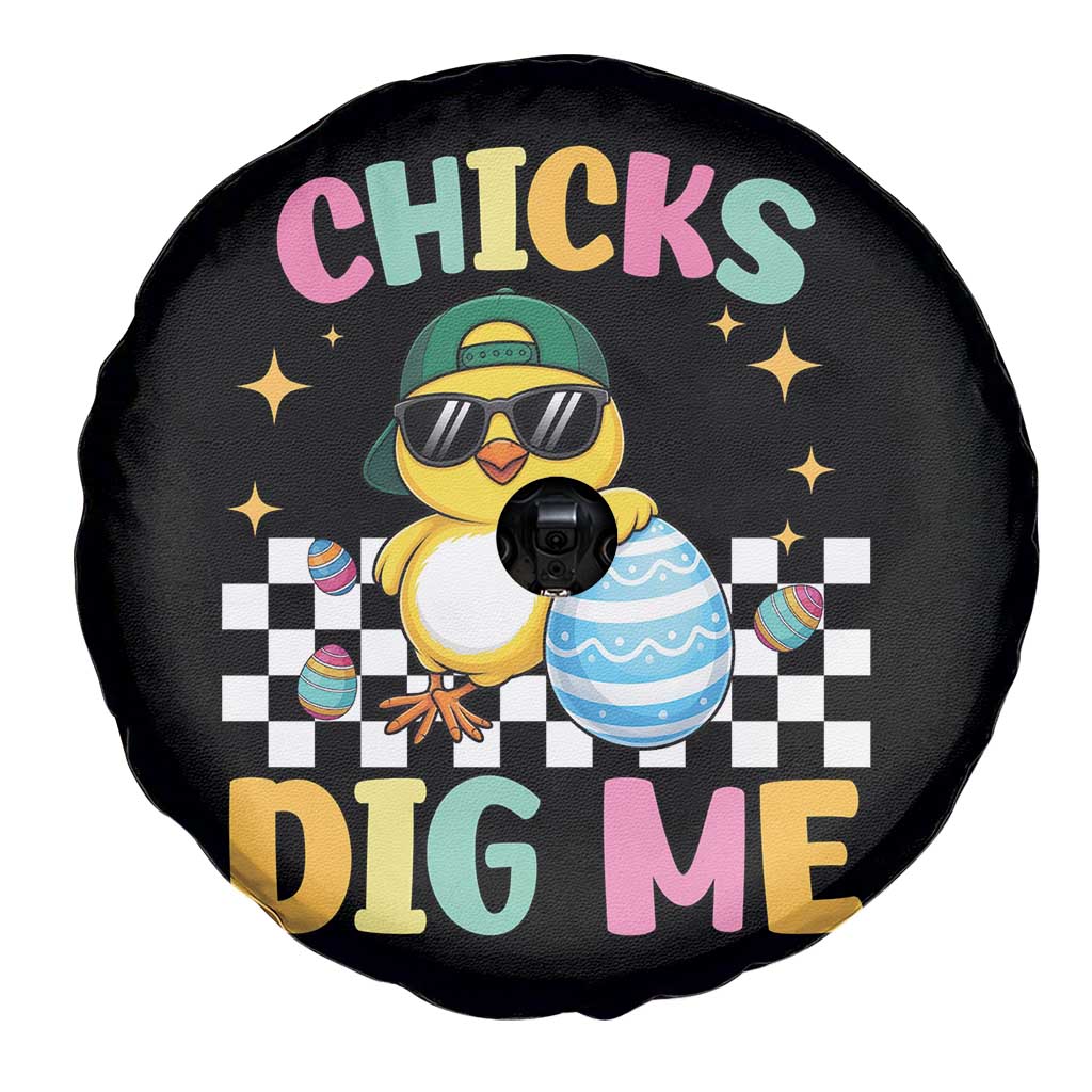 Chicks Dig Me Spare Tire Cover Funny Easter Chick TS14 Print Your Wear