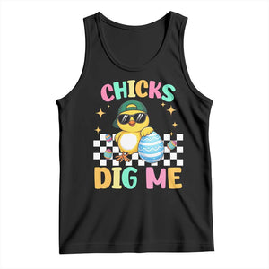 Chicks Dig Me Tank Top Funny Easter Chick TS14 Black Print Your Wear