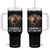 Funny Bigfoot Tech Support Tumbler With Handle Have You Tried Turning It Off And On Sasquatsch Computer TS14 One Size: 40 oz Black Print Your Wear