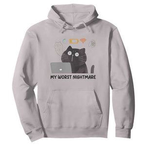 My Worst Nightmare Hoodie Funny Cat Gaming Wifi Loading Hurmor TS14 Ice Gray Print Your Wear