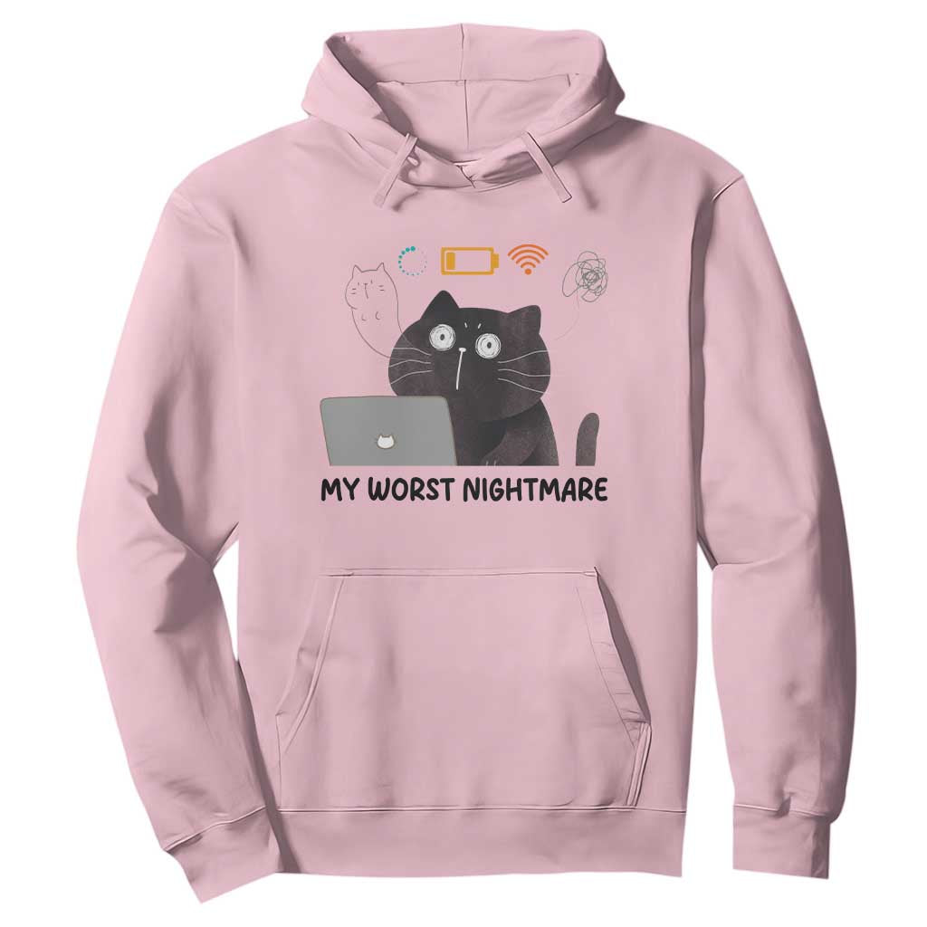 My Worst Nightmare Hoodie Funny Cat Gaming Wifi Loading Hurmor TS14 Light Pink Print Your Wear