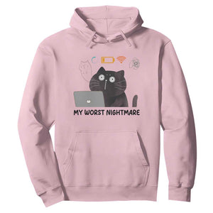 My Worst Nightmare Hoodie Funny Cat Gaming Wifi Loading Hurmor TS14 Light Pink Print Your Wear