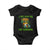 Funny Pizza Video Gaming Baby Onesie I Can Not Hear You I Am Gaming TS14 Black Print Your Wear