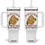Funny Sloth Taco Gym Tumbler With Handle I'm Into Fitness Taco In My Mouth TS14 One Size: 40 oz White Print Your Wear