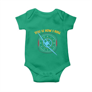 Funny Pilot Aviation Airplane Baby Onesie This Is How We Roll TS14 Irish Green Print Your Wear