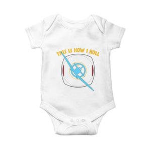Funny Pilot Aviation Airplane Baby Onesie This Is How We Roll TS14 White Print Your Wear