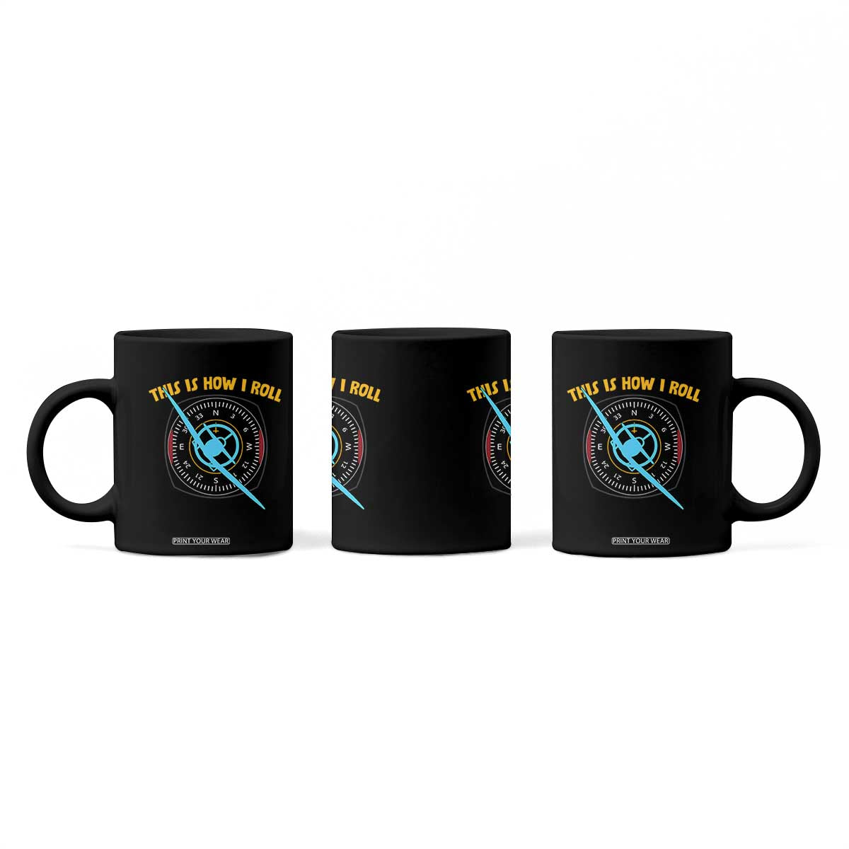 Funny Pilot Aviation Airplane Coffee Mug This Is How We Roll TS14 Print Your Wear