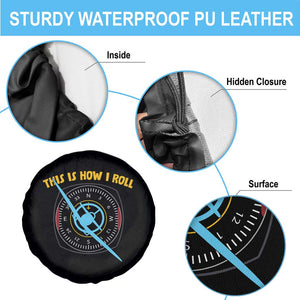 Funny Pilot Aviation Airplane Spare Tire Cover This Is How We Roll TS14 Print Your Wear