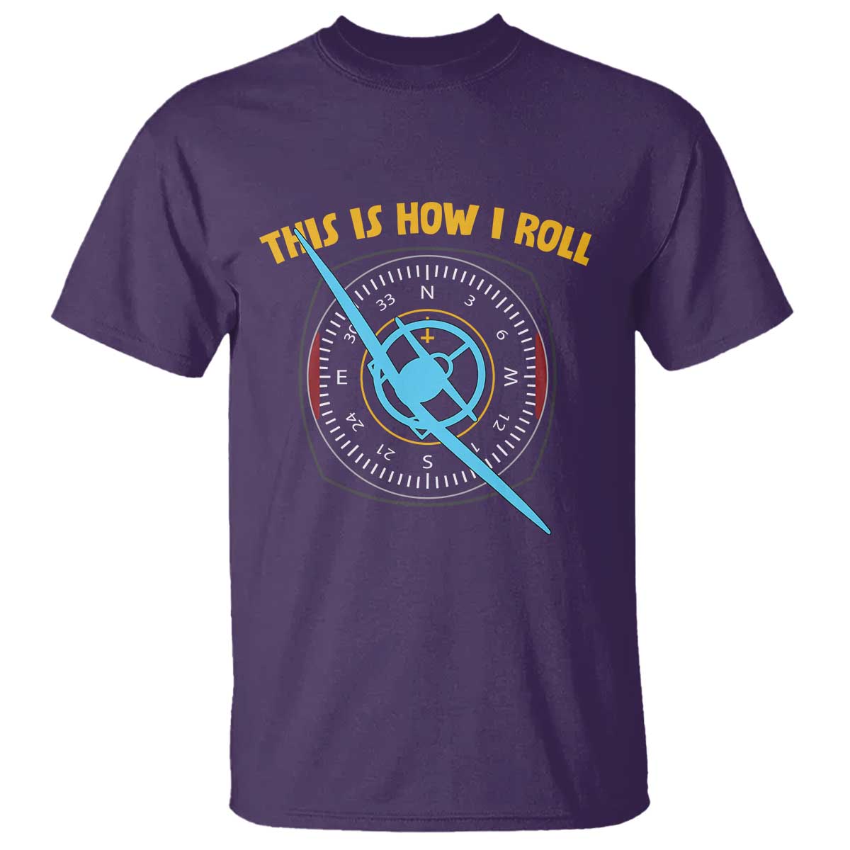 Funny Pilot Aviation Airplane T Shirt This Is How We Roll TS14 Purple Print Your Wear