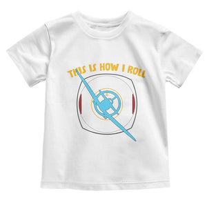 Funny Pilot Aviation Airplane Toddler T Shirt This Is How We Roll TS14 White Print Your Wear