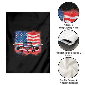 Pilot Airplane Patriotic American Flag Plane Aviation Garden Flag TS14 Print Your Wear
