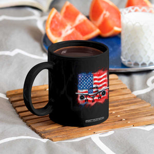 Pilot Airplane Patriotic American Flag Plane Aviation Coffee Mug TS14 Print Your Wear