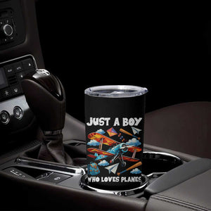 Funny Pilot Airplane Lovers Tumbler Cup Just A Boy Who Loves Planes TS14 Print Your Wear