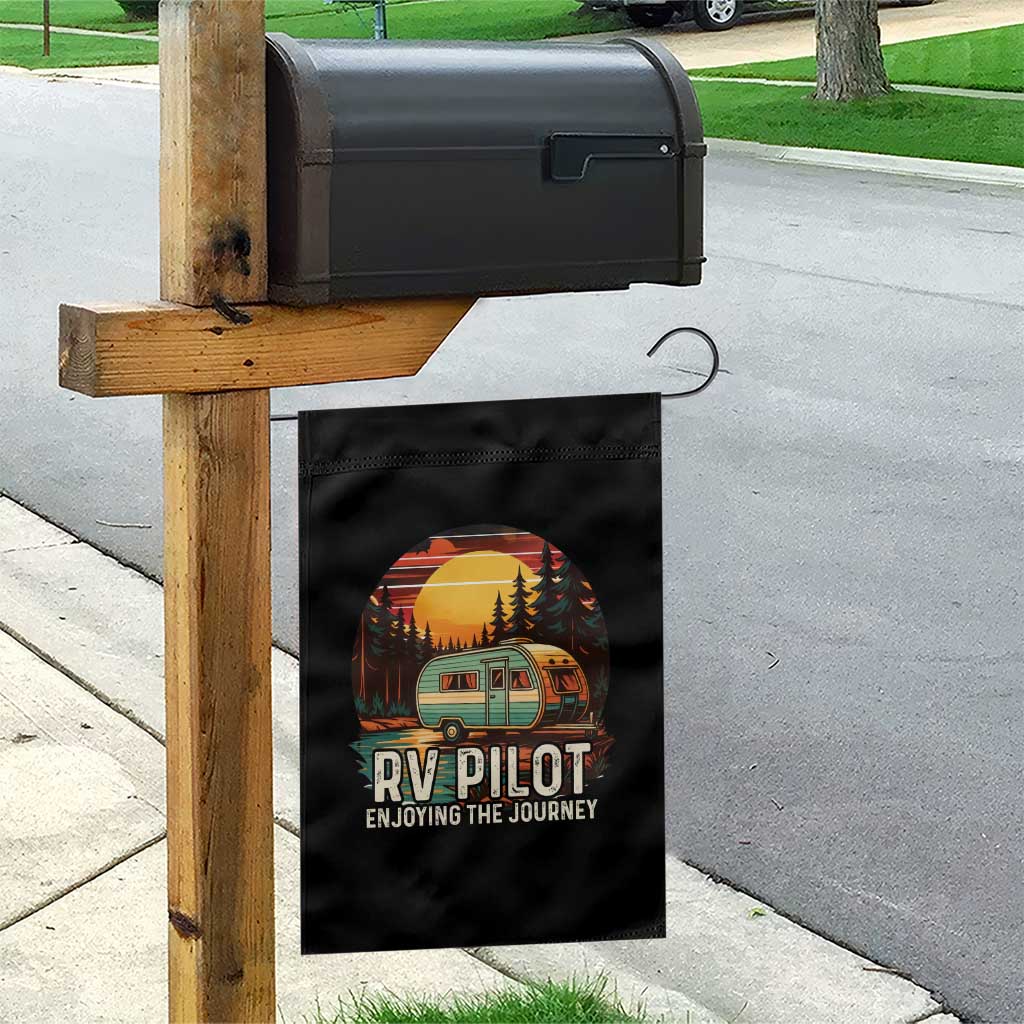 RV Pilot Enjoying The Journey Garden Flag Funny Camping Lover TS14 Print Your Wear