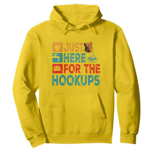 RV Camping Caravan Motorhome Hoodie Just Here For The Hookups TS14 Daisy Print Your Wear