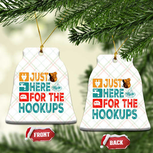 RV Camping Caravan Motorhome Ceramic Ornament Just Here For The Hookups TS14 Print Your Wear