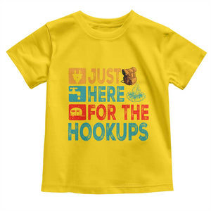 RV Camping Caravan Motorhome Toddler T Shirt Just Here For The Hookups TS14 Daisy Print Your Wear