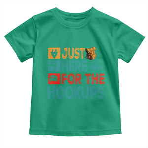 RV Camping Caravan Motorhome Toddler T Shirt Just Here For The Hookups TS14 Irish Green Print Your Wear