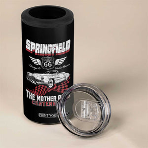 Springfield Missouri US Highway 66 Centennial Keepsake 4 in 1 Can Cooler Tumbler Vintage 1950 Classic American Car Convertible TS14 Print Your Wear