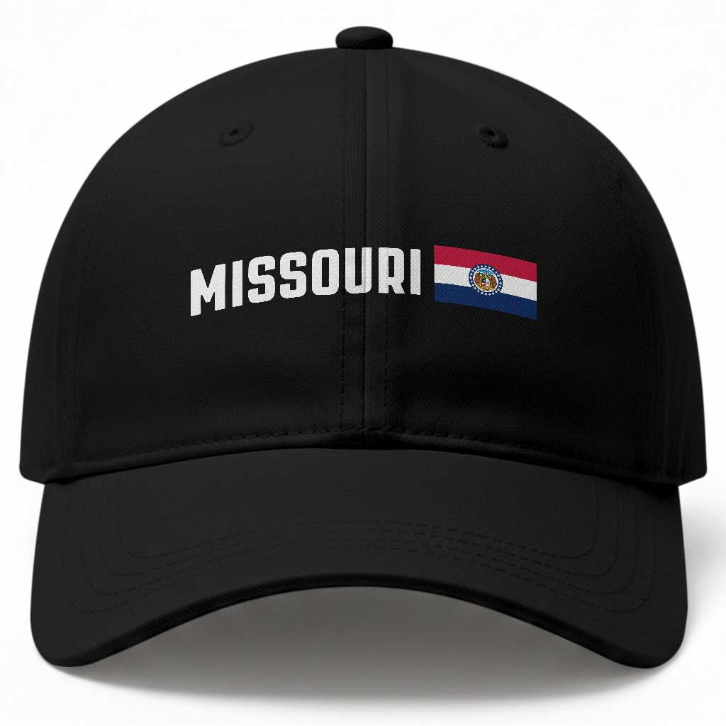 Missouri Missourian MO State Flag Baseball Cap TS14 Print Your Wear