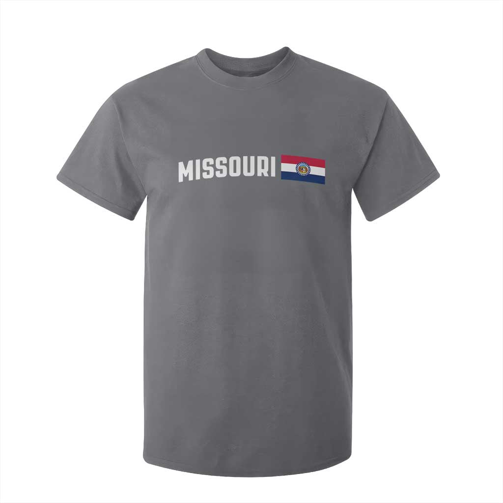 Missouri Missourian MO State Flag T Shirt For Kid TS14 Charcoal Print Your Wear