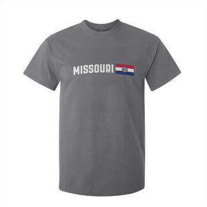 Missouri Missourian MO State Flag T Shirt For Kid TS14 Charcoal Print Your Wear