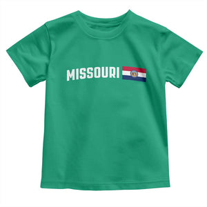 Missouri Missourian MO State Flag Toddler T Shirt TS14 Irish Green Print Your Wear