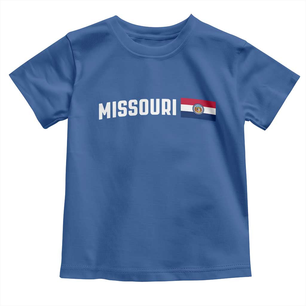 Missouri Missourian MO State Flag Toddler T Shirt TS14 Royal Blue Print Your Wear
