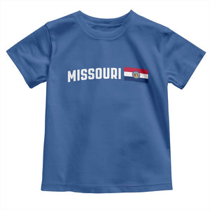 Missouri Missourian MO State Flag Toddler T Shirt TS14 Royal Blue Print Your Wear