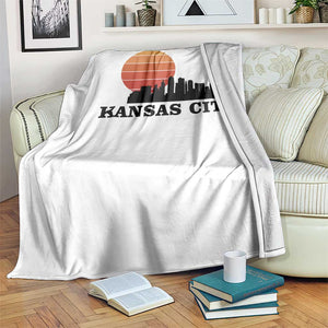 Kansas City Missouri Retro 80s Style Throw Blanket TS14 Print Your Wear