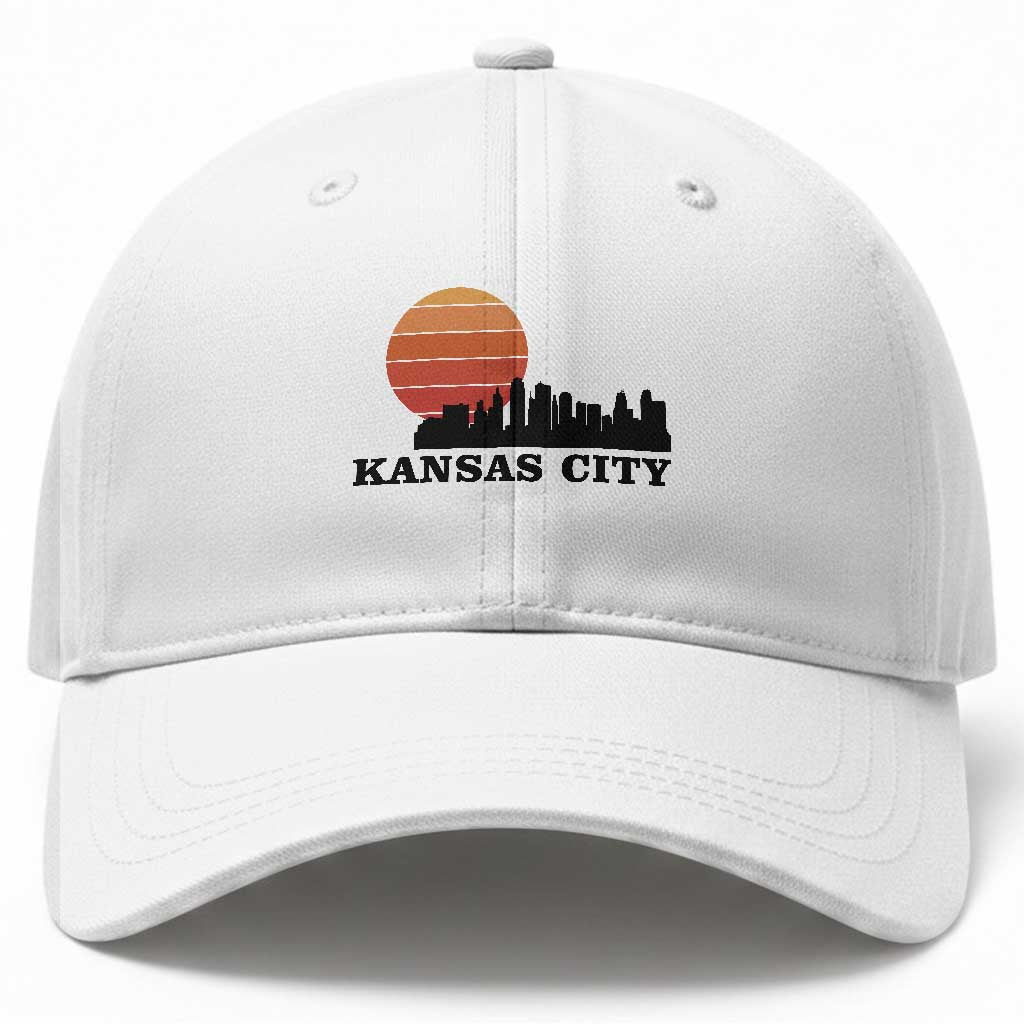 Kansas City Missouri Retro 80s Style Baseball Cap TS14 Print Your Wear